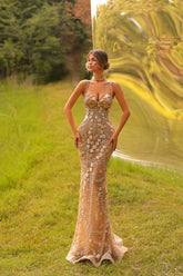 27DRESS Sexy Spaghetti Straps Sweetheart Mermaid Evening Dresses
